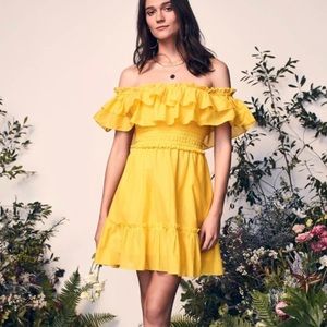 NWT Happy X Nature off the shoulder dress